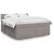 Vidaxl Box spring postelja z vzmetnico taupe 180x200 cm blago