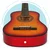ECO TOYS Velika drvena gitara za decu, natural