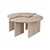 Hanah Home Klub sto Moira, O90x41cm, Bež
