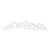 Wallity Zidna dekoracija Mountain View - 2, 62 x 14 cm,