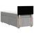 Vidaxl Box spring postelja z vzmetnico svetlo siva 80x200 cm blago