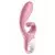 Vibrator Hug Me, Silikonski, 21cm, Roze