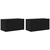 Set TV komoda 2 pcs Crna 60 x 30 x 30 cm Konstruirano drvo