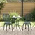 Vidaxl Vrtnik Bistro Set 3 szt. Zelena Aluminij