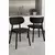 HANAH HOME Set stolica (4 dela) Toldy Anthracite Black
