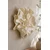 WallXpert 3D zidni ukras cvet od EVA pene DM0020, O 55–60 cm, beli