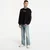 Majice PLEASURES Luster Heavyweight Long Sleeve Black S