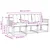 Set vanjskih sofa s jastukom 3 pcs Bijela i crna