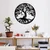 Wallity Zidna dekoracija Tree, 60x60 cm, 1.2mm, Crna