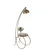 Aberto Design Podna lampa Güler Retro 3 , 165 cm, E27, Zlatne boje