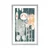 Plakat s paspartujem edinstvena oblika dreves - 40x60 silver