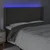 LED uzglavlje tamnosivo 163x16x118/128 cm baršunasto