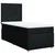 vidaXL Box spring postelja z vzmetnico črn 90x190 cm blago