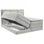 MID.YOU POSTELJA BOXSPRING 140 cm  x 200 cm , tekstil svetlo siva