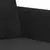 2-dijelni set sofa crni baršunasti