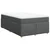 Vidaxl Box spring postelja z vzmetnico temno siva 120x190 cm blago