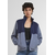Womens Double Polarfleece Blue Sweatshirt