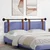 Vidaxl Visoki naslon za glavo Jeans modra 190 x 55 x 5 cm Antikni PU