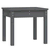 Vrtna klupa siva 50x44x45 cm od masivne borovine