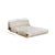 Atelier del Sofa Dvosed na razvlačenje Fold Teddy 2 120x24x75cm Krem