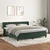 Vidaxl Box spring postelja z vzmetnico temno zelena 180x200 cm žamet