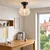 BRILAGI - LED plafonsko svetlo RETRO GLASS 1xE27/60W/230V O 18 cm crna/prozirna