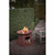 Kovinski kamin s pladnjem za les Esschert Design Camping