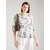 Fransa Bluza ARIANA svetlo zelena/bela