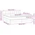 Vidaxl Box spring postelja z vzmetnico LED modra 180x200 cm blago