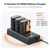 K&F CONCEPT Canon LP-E6NH 3-pack Camera Charger with LCD Display/With Micro USB and Type-C cable