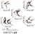 WALLXPERT Zidna dekoracija Birds 2