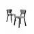 HANAH HOME Set stolica (4 komada) Arfe Grey Black