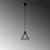 Conceptum Hypnose Luster Telyildo-12150, 20x20x117 cm, E27 , Crni