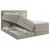MID.YOU POSTELJA BOXSPRING 200 cm  x 200 cm , tekstil umazano rjava