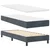 LED Box Spring Postelja Temno siva 80 x 200 cm Žamet