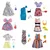 Barbie: Set oblačil - različni
