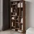 HANAH HOME Polica za knjige Nicola Antique Walnut