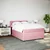 Vidaxl Box spring postelja z vzmetnico roza 160x200 cm žamet