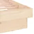 Vidaxl Posteljni okvir LED bel 90x190 cm trden les
