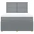 Vidaxl Box spring postelja z vzmetnico svetlo siva 140x200 cm blago