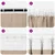 Zavjese za blackout s prstenovima 2 pcs Sivo-smeđa 260 x 140 cm