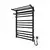 Držač peškira za kupatilski radijator HF SHEFFIELD 52x20,4 cm crne boje