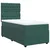vidaXL Box spring postelja z vzmetnico temno zelen 90x190 cm žamet
