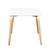 BOLZZ Trpezarijski sto Milano 2, 80x80cm, Beli