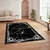 Conceptum Hypnose Tepih HM-CRP25-14, Pravougaoni, 140 x 220 cm, Crno-beli