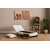 ATELIER DEL SOFA Sofa-krevet sa 1 sedaljkom Cosmo Single Teddy Fabric White