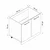 Hanah Home kuhinjski element Minar 7977, 90 cm, beli