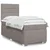 Vidaxl Box spring postelja z vzmetnico taupe 100x200 cm blago