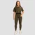 GymBeam Women‘s Limitless Cropped T-Shirt Espresso