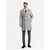 Ombre Elegant double-breasted mens herringbone coat - grey